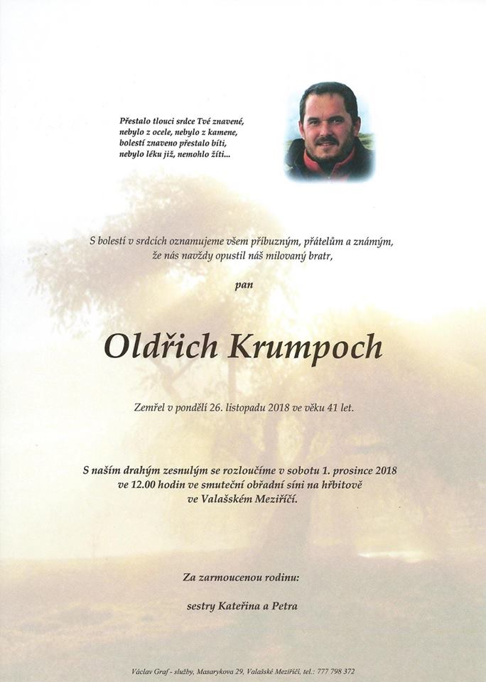 Olin Krumpoch + 26.11.2018   parte